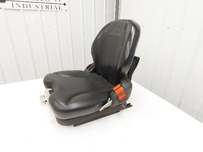 Grammer Forklift Seat Black Vinyl Adjustable Removed From Linde 0015225372