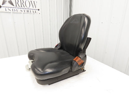 Grammer Forklift Seat Black Vinyl Adjustable Removed From Linde 0015225372