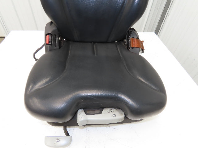 Grammer Forklift Seat Black Vinyl Adjustable Removed From Linde 0015225372