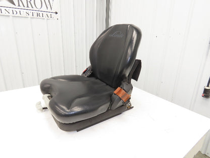 Grammer Forklift Seat Black Vinyl Adjustable Removed From Linde 0015225372
