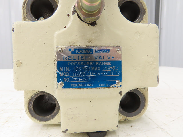 Vickers TCG50-10-FV-P7-H-12-SH-S47 Directional Solenoid Control Relief Valve 24V