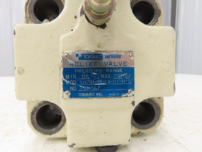 Vickers TCG50-10-FV-P7-H-12-SH-S47 Directional Solenoid Control Relief Valve 24V