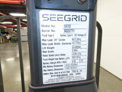 Seegrid Autonomous Robotic Electric Walkie Pallet Jack 8000lb 49" Forks 24V