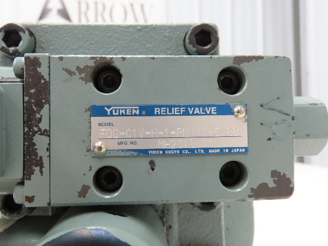 Yuken EFBG-06-280-H-5112 Proportional Flow Control Relief Valve EDG-01V