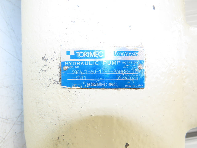 Tokimec Vickers SQP421-60-17-8-86BBB-18-S111 Triple Vane Hydraulic Pump 8-60 GPM