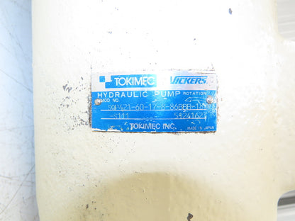 Tokimec Vickers SQP421-60-17-8-86BBB-18-S111 Triple Vane Hydraulic Pump 8-60 GPM