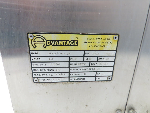 Advantage SK-1680-41C1X Sentra Water Temperature Controller 460V 3Hp 16kw Heater