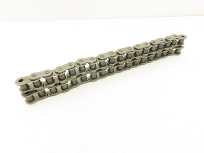 Martin 6018CHN Coupling Roller Chain #60 Riveted 18 Links 2-Strand  Lot of 2