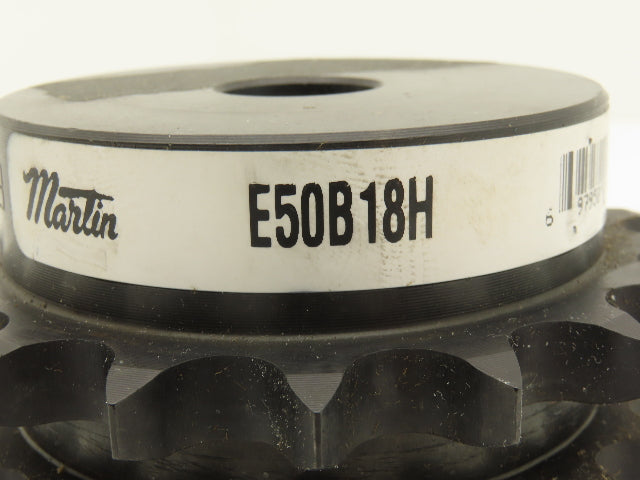 Martin E50B18H #50 Roller Chain Sprocket 3-Strand 18-Tooth 3/4" Plain Bore