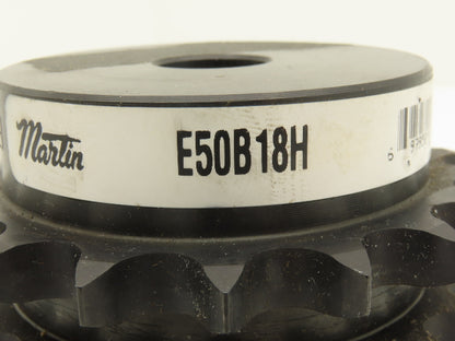 Martin E50B18H #50 Roller Chain Sprocket 3-Strand 18-Tooth 3/4" Plain Bore