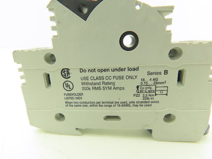 Allen Bradley 1492-FB1C30 Fuse Holder 30A 600V 1 Pole Class CC Ser B Lot of 17