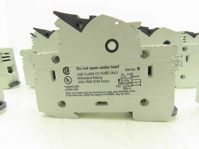 Allen Bradley 1492-FB1C30 Fuse Holder 30A 600V 1 Pole Class CC Ser B Lot of 17