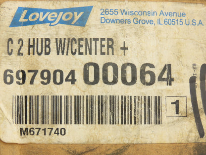 Lovejoy 697904-00064 Gear Coupling Hub C2 Series Stock Bore