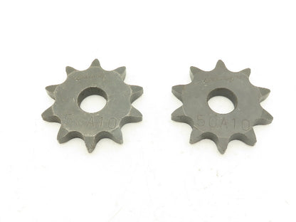 Browning 50A10 #50 Roller Chain Sprocket 10-Tooth 5/8" Stock Bore  Lot of 2