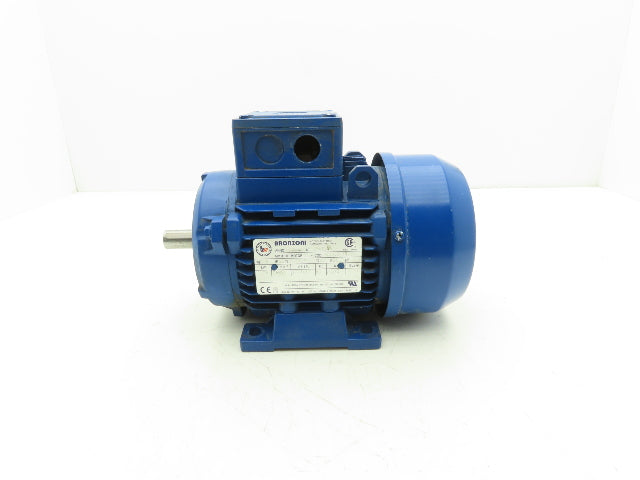 Bronzoni D3003B-1100 AC Motor 1 Hp 0.75 kW 1692RPM 277/480V 3Ph IEC 80 Frame