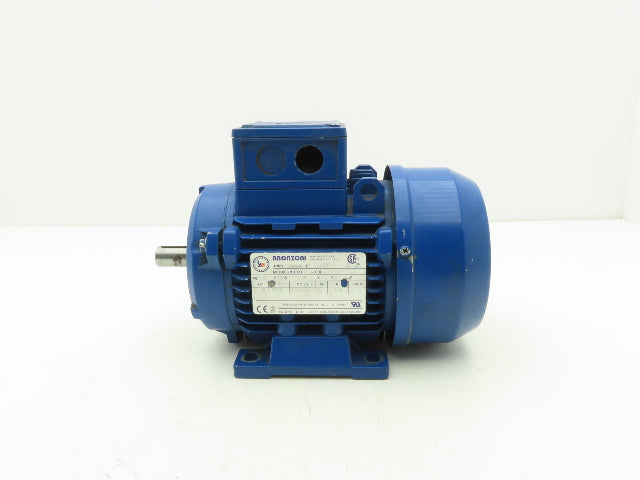 Bronzoni D3003B-1100 AC Motor 1 Hp 0.75 kW 1692RPM 277/480V 3Ph IEC 80 Frame