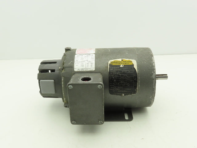 Baldor IDNM3538 Inverter Duty AC Motor 1/2Hp 1725 RPM 230/460V 3PH 56C TE