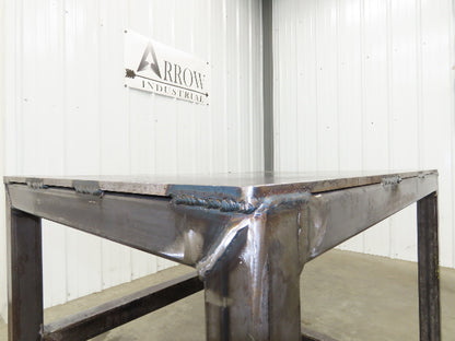 3/8" Steel Top Machine Base Welding Table Work Bench 36x24" Top 33" H