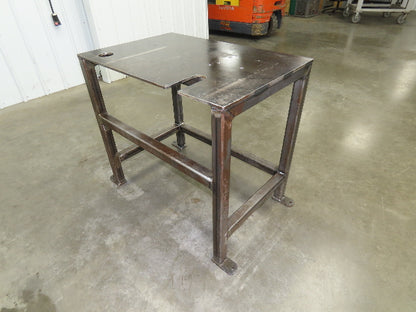 3/8" Steel Top Machine Base Welding Table Work Bench 36x24" Top 33" H