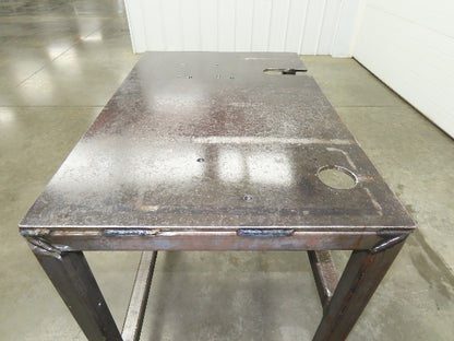 3/8" Steel Top Machine Base Welding Table Work Bench 36x24" Top 33" H