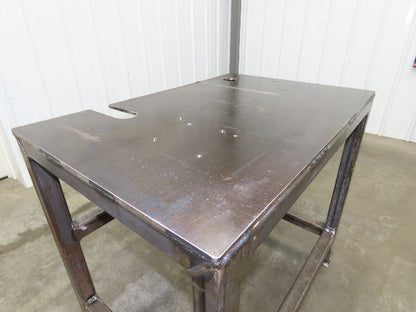 3/8" Steel Top Machine Base Welding Table Work Bench 36x24" Top 33" H