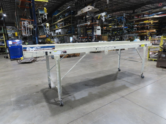 EMI Plastics 40"W x 14'L Portable Slider Bed Conveyor 35"Bed 115V 4FPM
