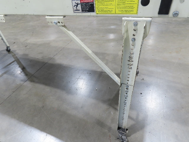 EMI Plastics 40"W x 14'L Portable Slider Bed Conveyor 35"Bed 115V 4FPM