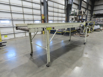 EMI Plastics 40"W x 14'L Portable Slider Bed Conveyor 35"Bed 115V 4FPM
