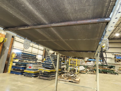 EMI Plastics 40"W x 14'L Portable Slider Bed Conveyor 35"Bed 115V 4FPM