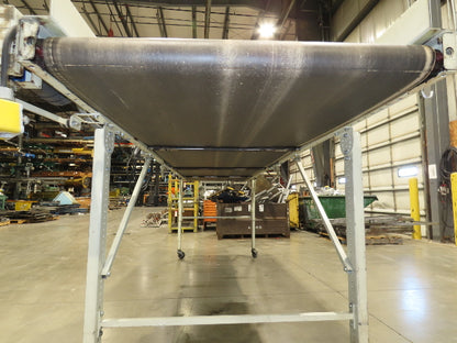 EMI Plastics 40"W x 14'L Portable Slider Bed Conveyor 35"Bed 115V 4FPM