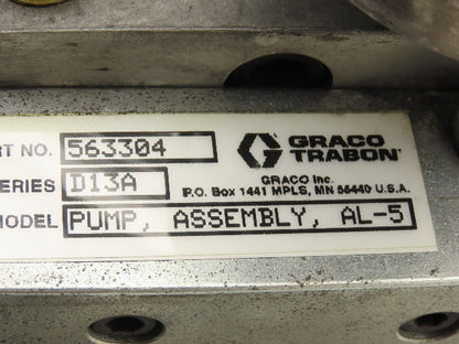 Trabon Graco MPPGP4BSPA1G3L4P3L4P3S1 Modu-Flo Pneumatic Grease Lube Pump 6Lb