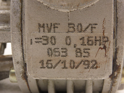Bonfiglioli MVF 30/F Worm Gearbox 30:1 Reducer 58rpm IEC63 Hollow Output 063 B5