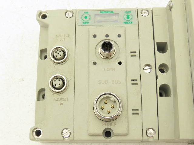 Numatics 219-828|240-183|240-241 6-Station G3 5-Valve Manifold w/Comm Sub-Bus