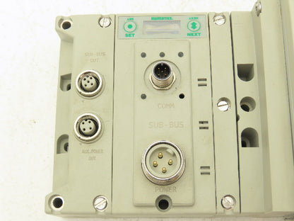 Numatics 219-828|240-183|240-241 6-Station G3 5-Valve Manifold w/Comm Sub-Bus