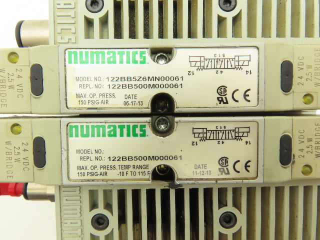 Numatics 239-1229 122BB500M000061 Pneumatic Manifold Assembly 2-Station 2-Valve