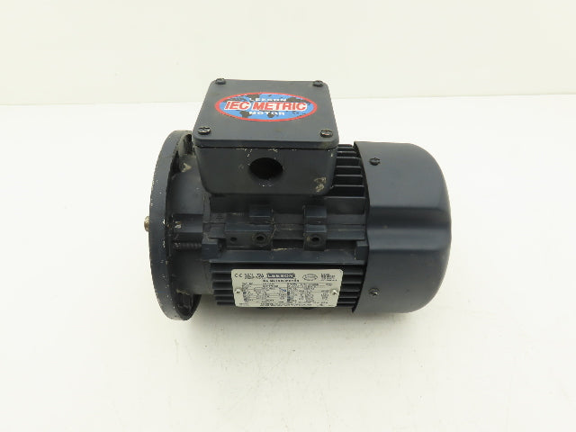 Leeson 192035.00 C71T17FZ6C IEC Metric Motor 1/2Hp 1695rpm 230/460V 3PH D71D