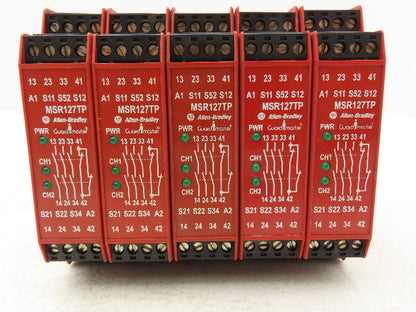 Allen Bradley 440R-N23131 MSR127TP Guardmaster Safety Relay 24V Lot of 5