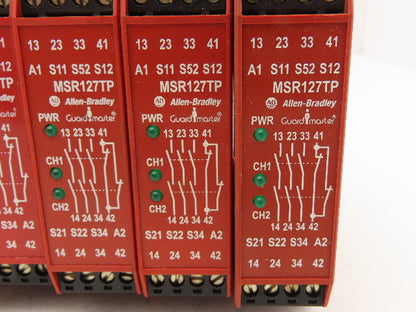 Allen Bradley 440R-N23131 MSR127TP Guardmaster Safety Relay 24V Lot of 5