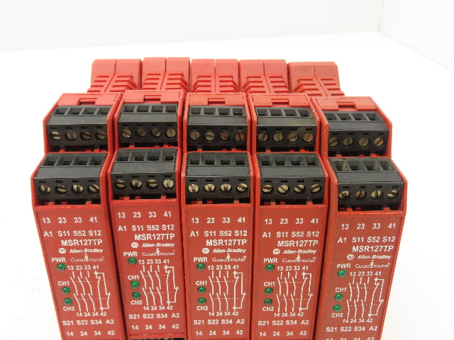 Allen Bradley 440R-N23131 MSR127TP Guardmaster Safety Relay 24V Lot of 5