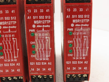 Allen Bradley 440R-N23131 MSR127TP Guardmaster Safety Relay 24V Lot of 6
