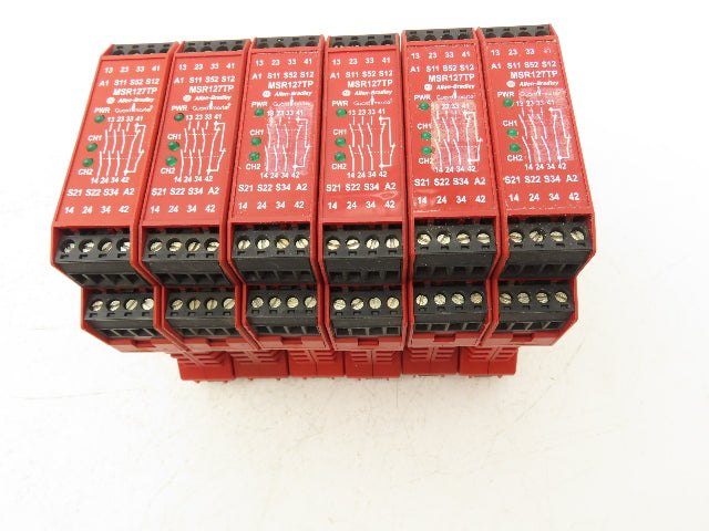 Allen Bradley 440R-N23131 MSR127TP Guardmaster Safety Relay 24V Lot of 6
