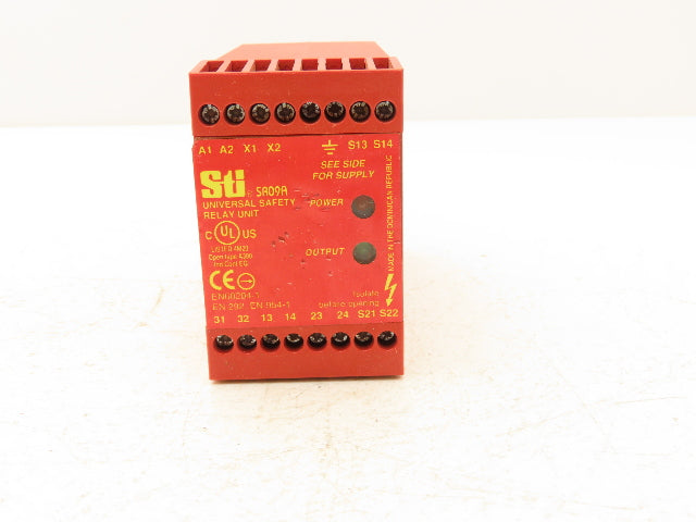 Sti SR09A 44510-0510 Universal Safety Relay Unit 110/230VAC Automatic Reset