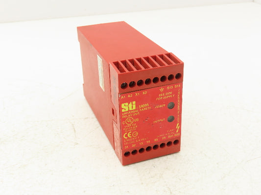 Sti SR09A 44510-0510 Universal Safety Relay Unit 110/230VAC Automatic Reset