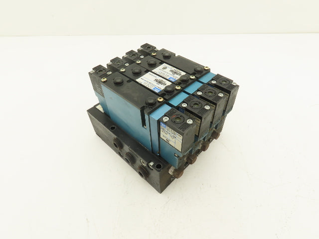 MAC 92B-EAF-000-DM-DDAP-1DM  4-Station Solenoid Valve Manifold Assy 24VDC