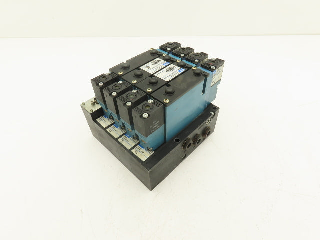 MAC 92B-EAF-000-DM-DDAP-1DM  4-Station Solenoid Valve Manifold Assy 24VDC