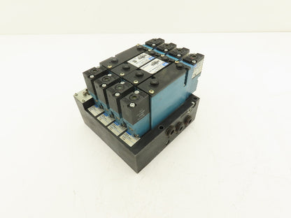 MAC 92B-EAF-000-DM-DDAP-1DM  4-Station Solenoid Valve Manifold Assy 24VDC