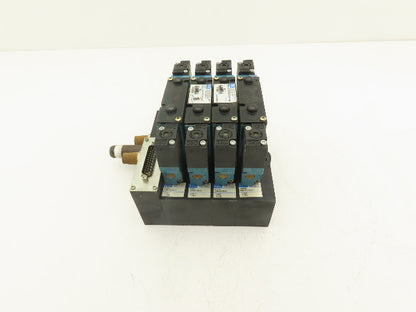 MAC 92B-EAF-000-DM-DDAP-1DM  4-Station Solenoid Valve Manifold Assy 24VDC
