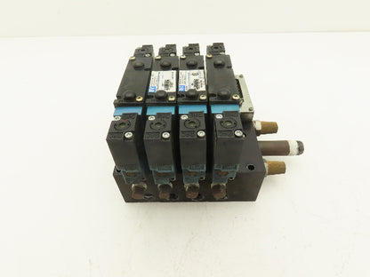 MAC 92B-EAF-000-DM-DDAP-1DM  4-Station Solenoid Valve Manifold Assy 24VDC