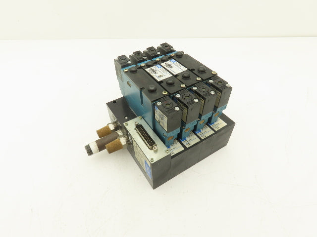 MAC 92B-EAF-000-DM-DDAP-1DM  4-Station Solenoid Valve Manifold Assy 24VDC