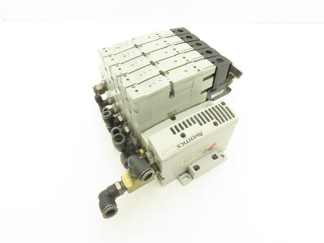 Aventics R503A2B60MA00F1  6-Station Solenoid Valve Manifold 24VDC Ethernet IP